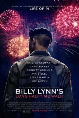 Locandina di Billy Lynn - Un giorno da eroe