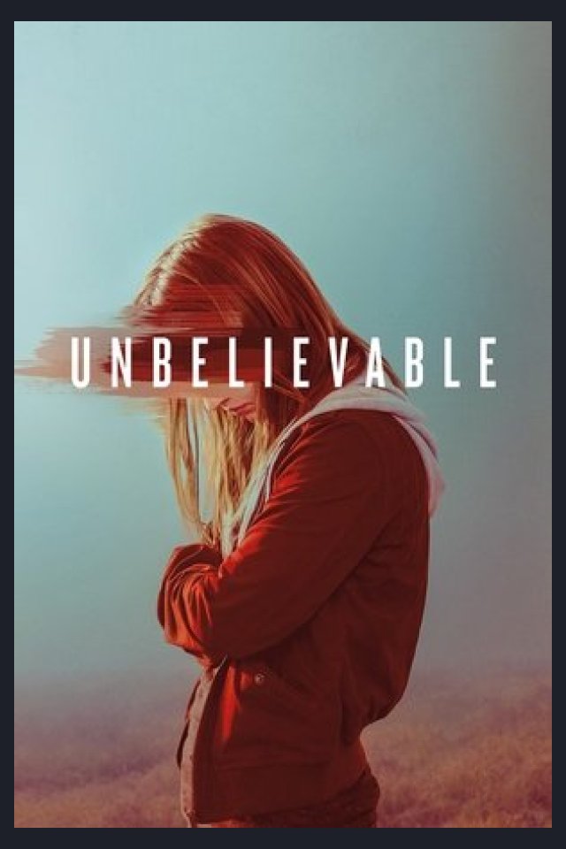 Locandina di Unbelievable